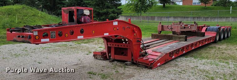 1999 Fontaine Specialized TH55-FLD lowboy equipment trailer - EA2460