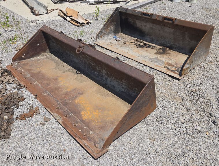 (2) skid steer buckets - EF1649