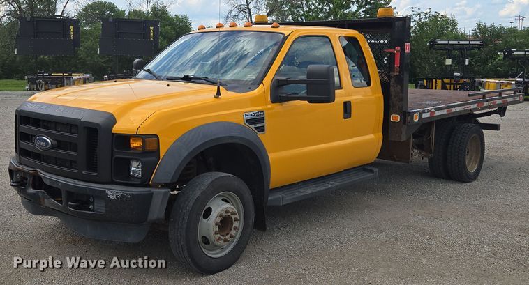 2008 Ford F450 Super Duty SuperCab flatbed truck - EF1678