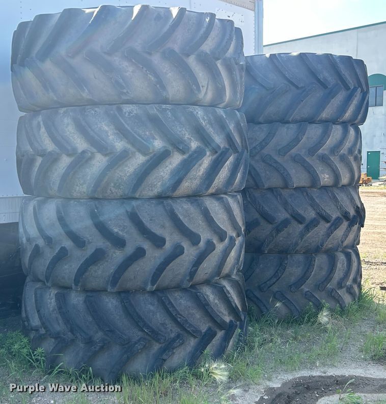 (8) 710/70R42 tires and wheels - ZA0687