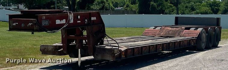 1992 Witzco Challenger RG-50 lowboy equipment trailer - EK8267