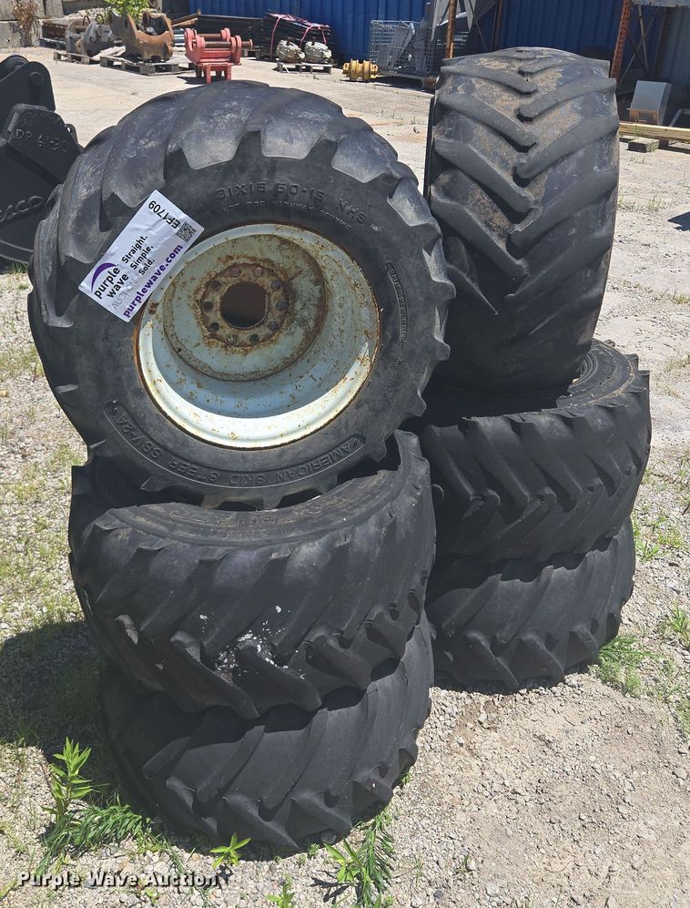(6) 31x15.50-14 tires and wheels - EF1709
