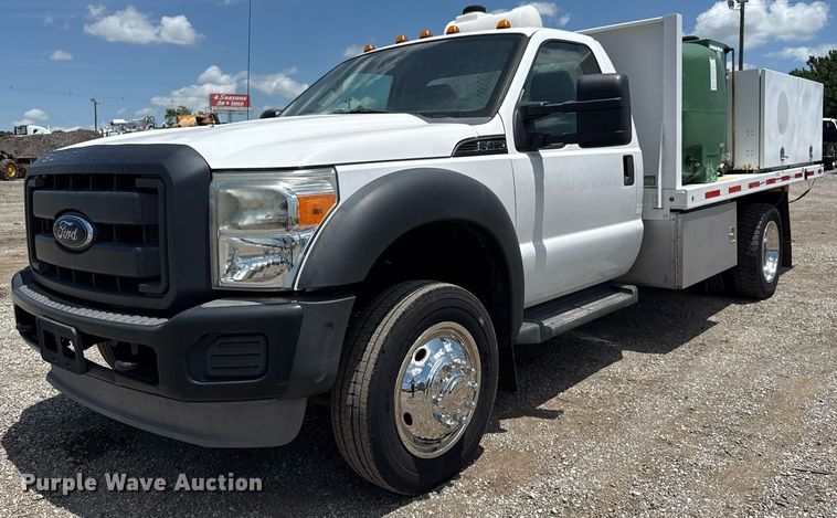 2012 Ford F450 Super Duty flatbed truck - EG5963