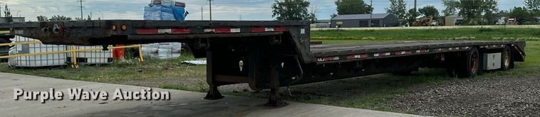 2013 Mauer Manufacturing drop deck equipment trailer - EB2713