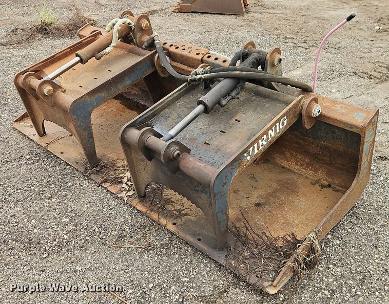 Virnig 78" W skid steer grapple bucket - EB8191