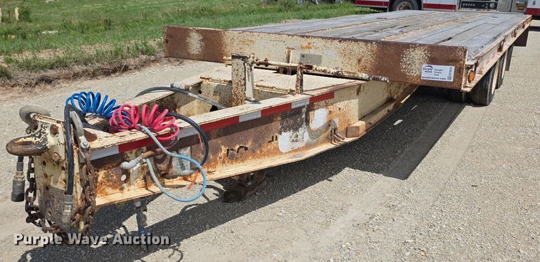 2000 Trail King TK40RB tilt deck equipment trailer - EF3623