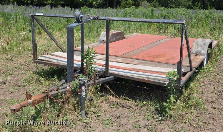 Shop built tilt deck utility trailer - EK5449