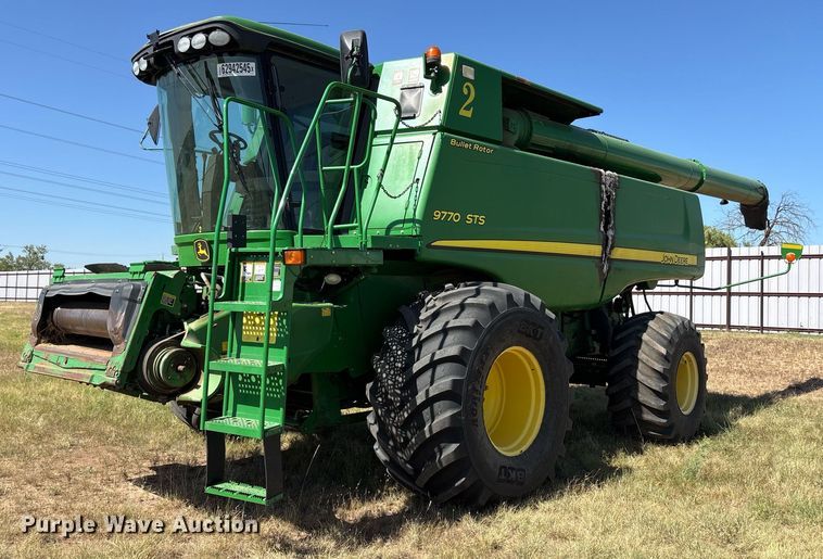 2010 John Deere 9770STS combine - YA0779