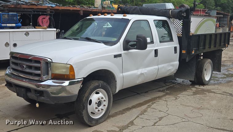 2001 Ford  F550 Super Duty XL dump flatbed truck - EF1847