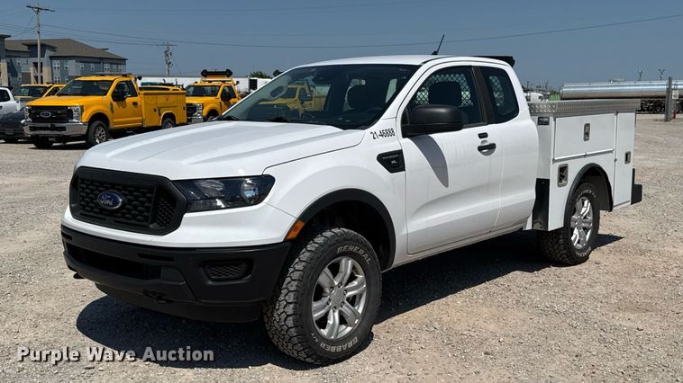 2021 Ford Ranger SuperCab utility bed pickup truck - EU2085