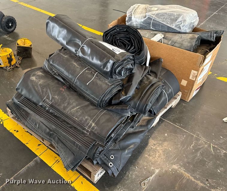 Approximately (22) dump truck bed tarps - DW3413