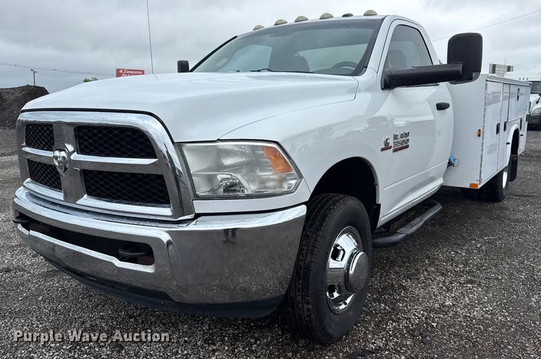2015 Dodge Ram 3500 utility bed pickup truck - EG5854
