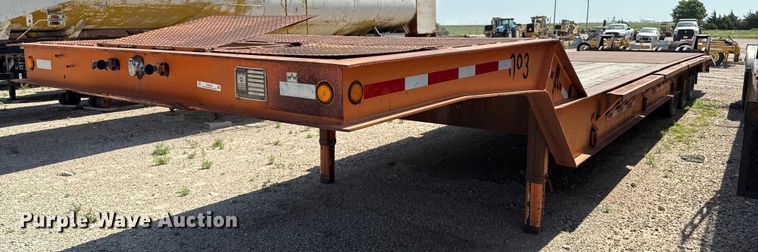 1987 Trail King TK80-4560 drop deck equipment trailer - DZ8532