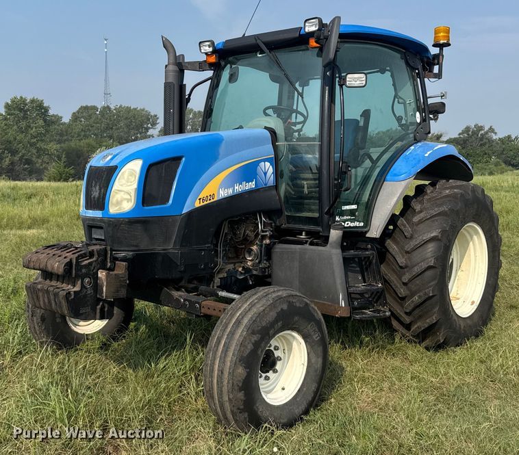 New Holland T6020 Tractor For Sale | Purple Wave Auction