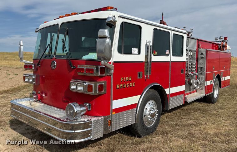 1990 Sutphen Deluge pumper fire truck - EC1096