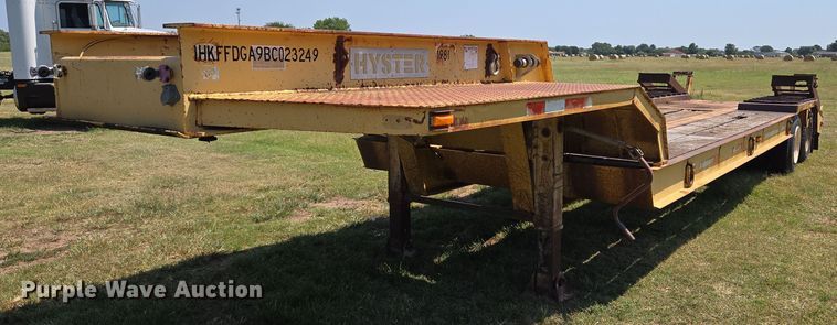 1981 Hyster drop deck equipment trailer - EU3553