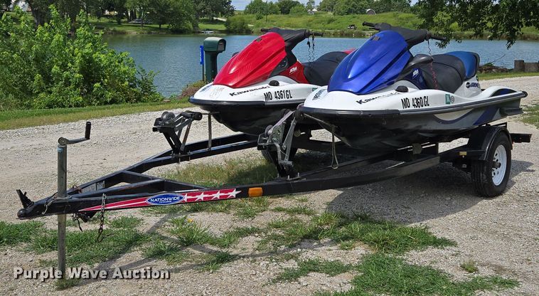 (2) Kawasaki STX-12F personal watercrafts - EV1519