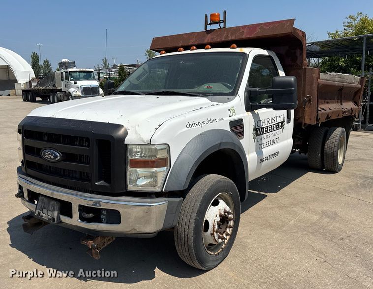 2008 Ford F550 dump truck - DJ9689
