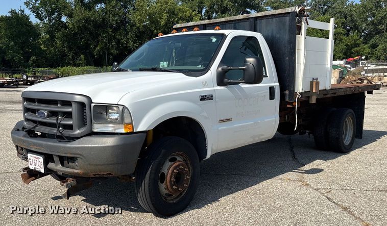 2003 Ford F450 Super Duty dump flatbed truck - DT3266