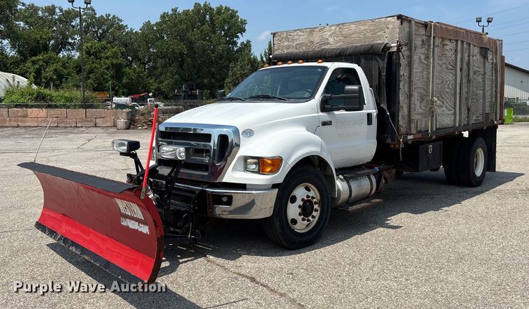 2013 Ford F750 Super Duty dump flatbed truck - DT3268