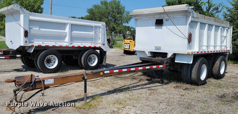 1994 Brady Truck Equip end dump pup trailer - EA2480