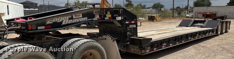 2019 Eager Beaver 55GSL lowboy equipment trailer - ED2537