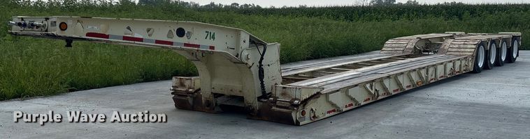 1998 Trail King TK100HDG-503 lowboy equipment trailer - ET8511