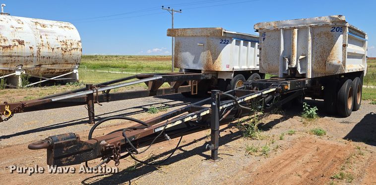 1998 Flow Boy end dump pup trailer - EU3618