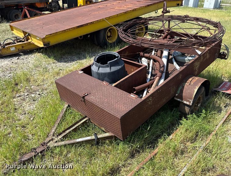 Shop built reel trailer - EU3575