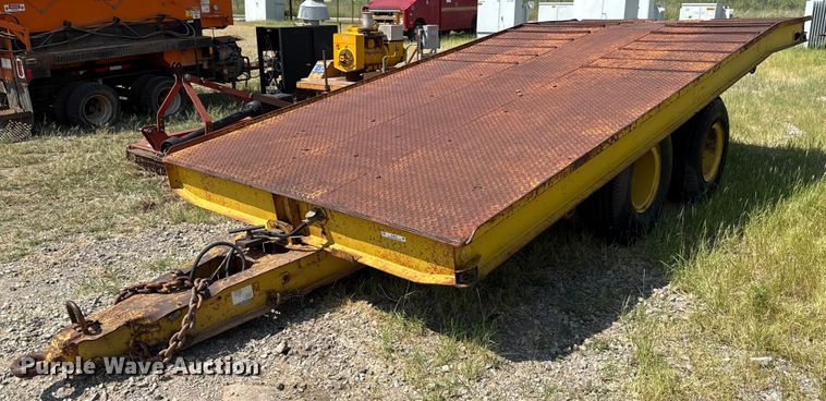 Shop built equipment trailer - EU3579