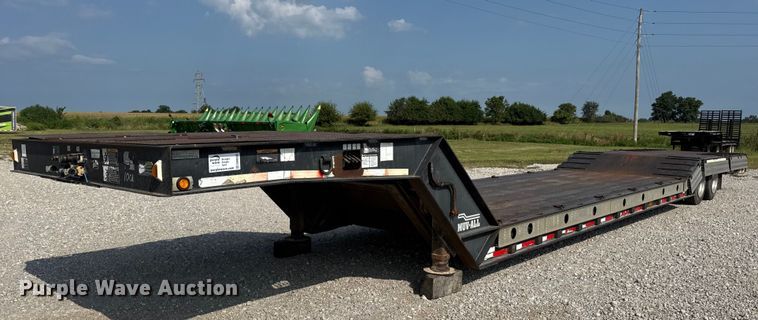 2008 Palomino MUV-ALL double drop deck hydraulic tail equipment trailer - DW6503