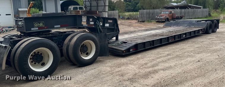 2001 Witzco Challenger RG-40 lowboy equipment trailer - EB2863