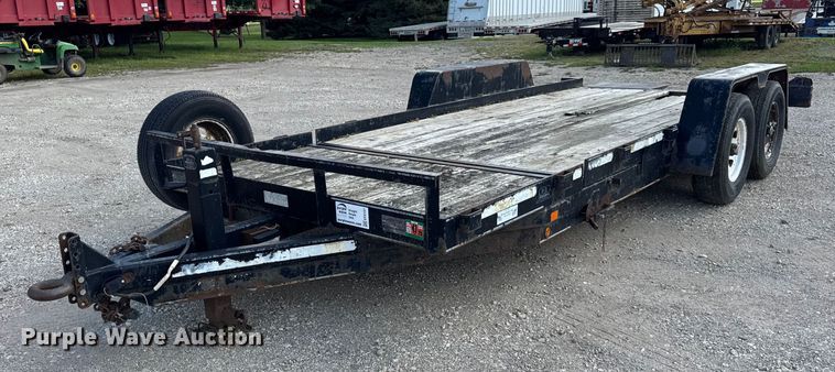 2002 B-B  tilt deck equipment trailer - EF2151