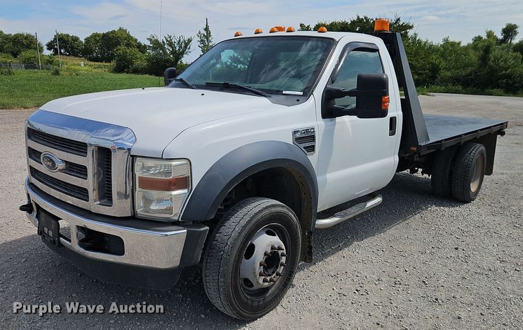 2008 Ford F-450 flatbed truck - EO4640
