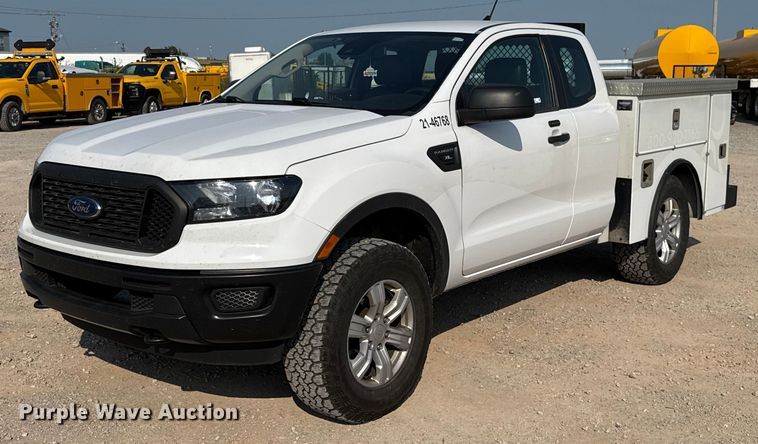 2021 Ford Ranger SuperCab utility bed pickup truck - EU2245