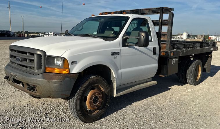 1999 Ford F450 Super Duty XL dump flatbed truck - DW6567