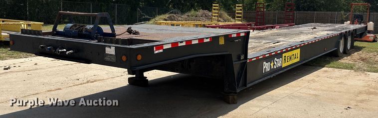 2008 Ledwell LW48-HT2-10-PB drop deck hydraulic tail equipment trailer - EU0074