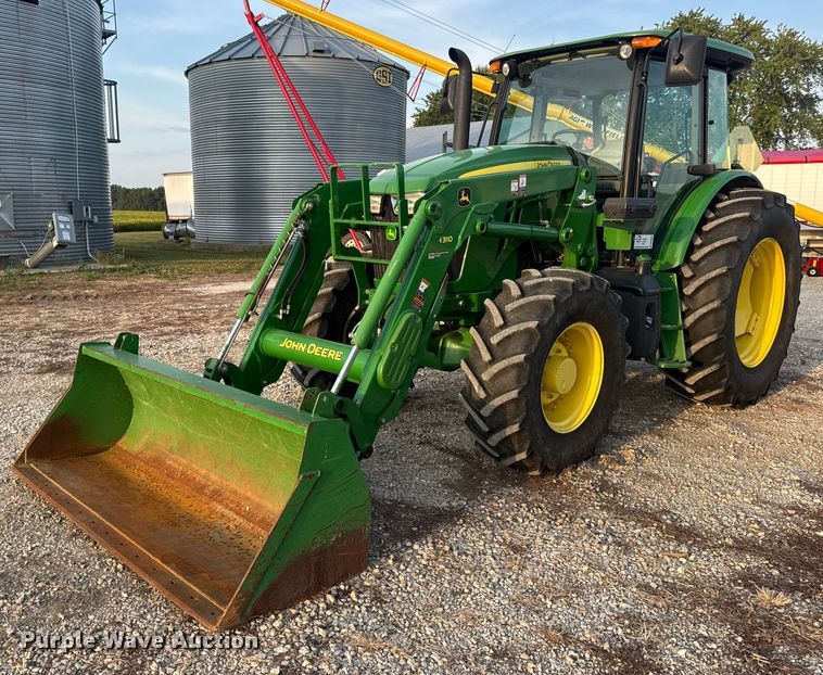 2019 John Deere 6105E MFWD tractor - DW6606