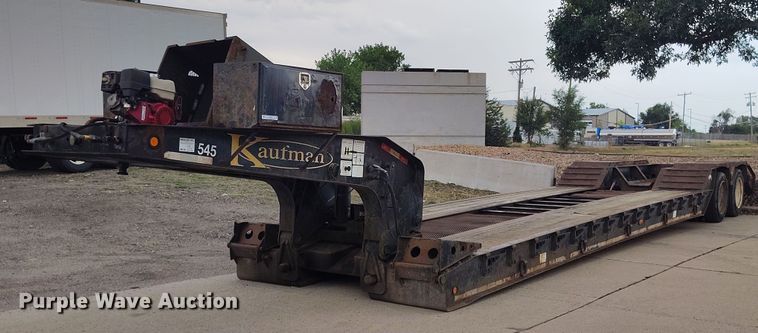 2013 Kauffman DT35  lowboy equipment trailer - IP9693