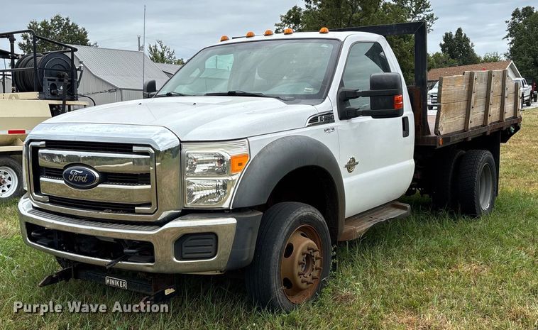 2013 Ford F550 dump flatbed truck - EN5569