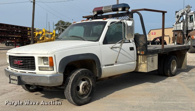 1999 GMC Sierra 3500 flatbed pickup truck - ET4529