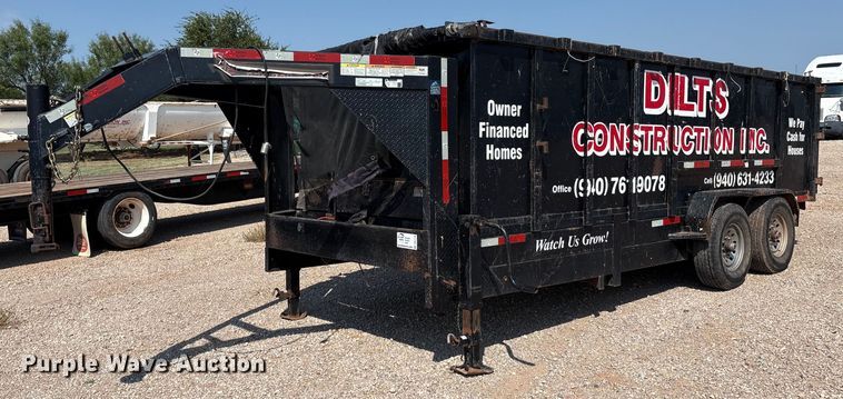 2017 Texas Pride dump trailer - DO1178
