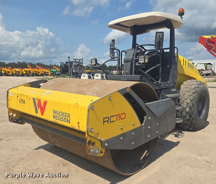 2017 Wacker Neuson RC110 single drum vibratory roller - EQ4055