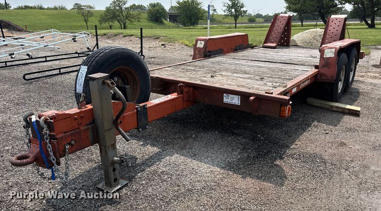 1991 Ditch Witch tilt deck equipment trailer - DU6838