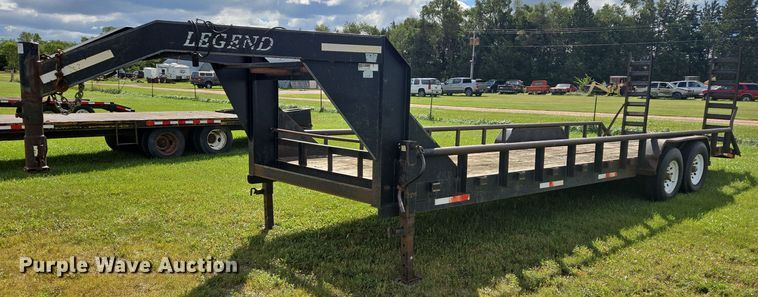 2004 Legend 26' Tandem SW GN equipment trailer - EB1038