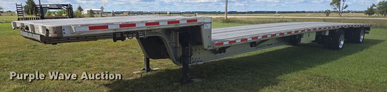 2016 Trail King TK80AACS-40 drop deck equipment trailer - EB1039