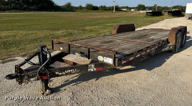 2012 Doolittle tilt deck equipment trailer - DW6585