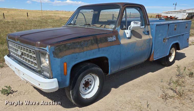 1980 Chevrolet C20 utility bed pickup truck - DY1183