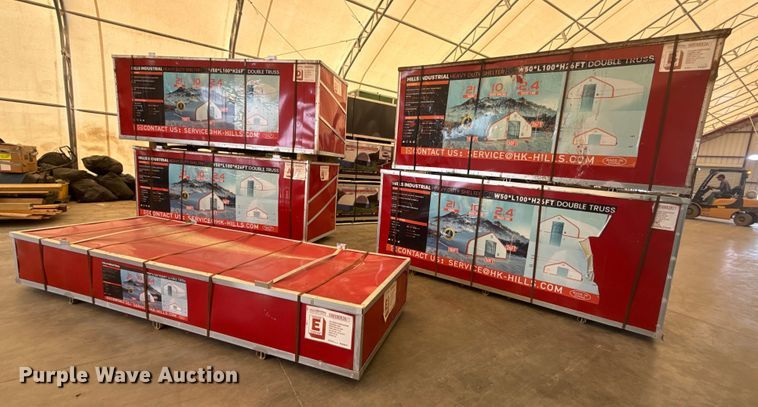 Hills Industrial double truss arch storage shelter - EG8233