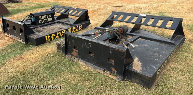 (2) Brush cutter skid steer rotary mowers - ET7085